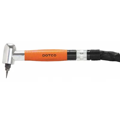 DOTCO Air Pencil Grinder: 0.1 hp, 80,000 RPM Max, Rear Exhaust Location, Shielded - 1/8 in. Collet Pencil Grinders
