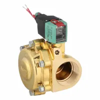 REDHAT Solenoid Valve: 2-Way, Normally Closed, 2 in Pipe Size, 24 to 120V AC/DC, Watertight (MPN 8210P100LF 24-120)
