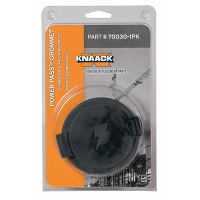 KNAACK Grommet: Grommet, 4 in Overall Wd, 4 in Overall Lg, 4 in Overall Ht, Rubber - Jobsite Box Accessories