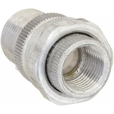 APPLETON ELECTRIC Straight Union - Conduit to Conduit: Aluminum, 1/2 in_3/4 in Trade Size
