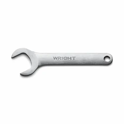 WRIGHT Open End Wrench: Steel, Satin, 1 9/16 in Head Size, 8 1/16 in Overall Lg - SAE, Single End, Open End Service Wrenches