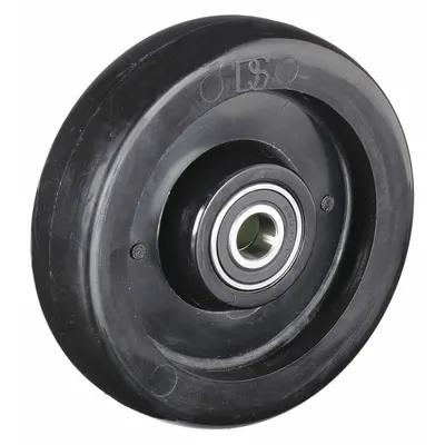 Dayton Polyolefin Wheel: 6 in Overall Ht, 250 lb Load Capacity, 6 in H x 1 1/2 in W - Hand Truck Wheels, Bearings, Brakes & Axles