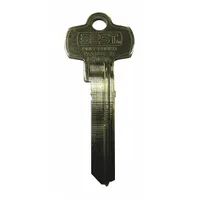 Key Blank: Compatible with BEST Locks, 1P Keyway Type, 0 Pins, Brass, Nickel Plated (MPN 1AF11P17)