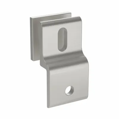 FATH INC. Mesh Panel Retainer: For Mesh Panel, Anodized, Silver, Aluminum, Metric - Panel Retainers