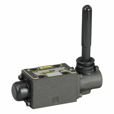 Parker Hydraulic Directional Valve: 10 gpm Max Flow Rate, D03 NFPA Size, Three Positions - Lever-Operated Directional Control Valves