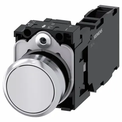 Siemens Flush Push Button Operator: Non-Illuminated, Flush Profile, Non-Metallic - Flush-Mount Push Buttons