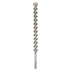 This SDS-Max drill bit is designed for drilling into concrete, masonry, and stone. With a 1-1/8 in diameter, 13 in overall length, and 8 in maximum drilling depth, it is suitable for use with SDS-Max compatible rotary hammers in construction and renovation applications.