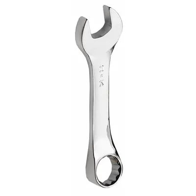 SK PROFESSIONAL TOOLS Combination Wrench: Alloy Steel, Chrome, 7/16 in Head Size - SAE 12-Point Combination Wrenches