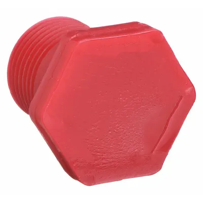 NIBCO Hex Head Plug: Polyvinylidene, 3/4 in Fitting Pipe Size, Schedule 80, Male NPT - UV-Resistant Schedule 80 Pipe Fittings