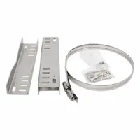 This stainless steel pole mount kit from HAMMOND includes brackets designed to mount specific enclosures securely to a pole. The unfinished finish allows for field painting or customization. Typical applications include mounting electrical enclosures on poles in outdoor or industrial settings