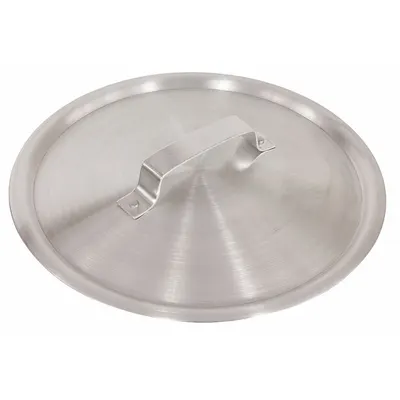 CRESTWARE Fry Pan Cover: 15 in Top Dia, Aluminum, Silver, Aluminum, Natural, 1.5 mm Gauge - Covers