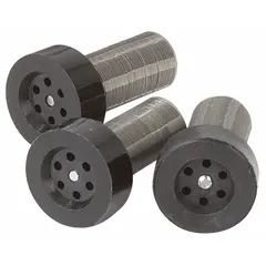 This GRACO spray gun tip filter features a 100-mesh screen to trap particles before they reach the spray tip, promoting consistent fluid delivery. It is designed for use with paint sprayers and is compatible with model 3A8553D. Suitable for industrial finishing, automotive refinishing, and general painting applications.