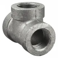 Malleable iron Class 300 tee with 2 1/2 in NPT threads on all three outlets. Rated for 1,000 psi at 150 °F. Used to branch or combine flow in high-pressure steam, water, gas, and oil piping systems