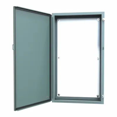 HAMMOND Electrical Enclosure: Steel, 42 in x 24 in x 8 in, NEMA 12/13, w/Panel - Steel Dust-Tight Enclosures