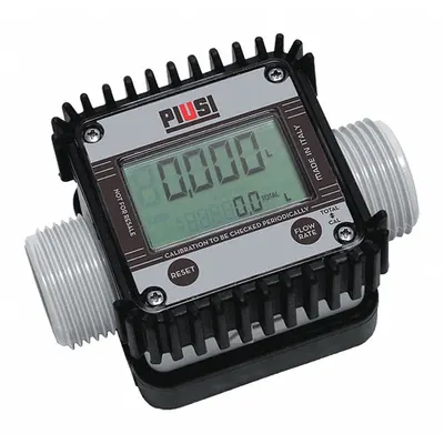 PIUSI Meter,1" Bsp - M/Mf: DEF Meter, LCD, 1 in BSP, 32 gpm Flow Rate - Max - Meters for DEF Transfer Pumps