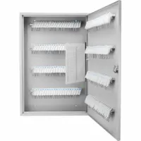 Key Cabinet: 160 Key Capacity, Single Key Lock, Steel, Gray, 22 in Ht, 15 in Wd, 3 in Dp, Wall Mount (MPN CB12492)