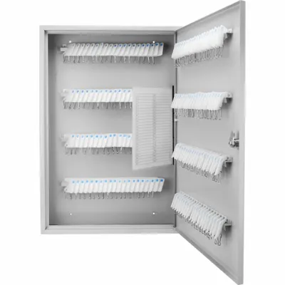 BARSKA Key Cabinet: 160 Key Capacity, Single Key Lock, Steel, Gray, 22 in Ht, 15 in Wd - Key Cabinets with Key Lock