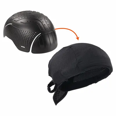 ERGODYNE Bump Cap: Black, Head Protection Venting, Polyethylene - Bump Cap Inserts