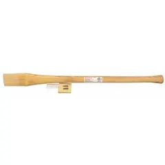 Wood handle for double-bit axes, 36 inches long, compatible with VAUGHAN models 32201 and 32220. Supports a maximum head weight of 5 lb. Used in forestry, construction, and demolition for splitting, felling, and shaping wood.