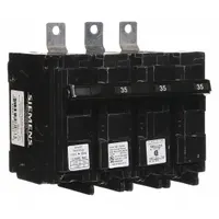 Miniature Circuit Breaker: 35 A Amps, 120/240V AC, 3 Poles, Shunt Trip (MPN B33500S01)