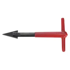 This steel extraction tool removes damaged helical inserts from threaded holes. Compatible with M3 to M10 internal and external right-hand threads and 18-8 stainless steel inserts. Supports both inch and metric systems. Used in repair and maintenance applications.
