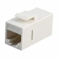 TRIPLETT CAT5 COUPLER, WHITE: Inline Coupler RJ45, Solid, 5e Cable Category, Std, Each Pack Size, 1 (MPN CAT5-CPL-WH)