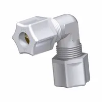 JACO Union Compression Elbow: 3/4 in OD x 3/4 in OD Size, Compression x Compression, Nylon, 5 PK (MPN 50-12-N-PG)