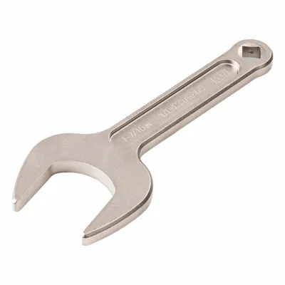 TEKTON Open End Wrench: Chromium Molybdenum Steel, Satin, 1 7/16 in Head Size - SAE, Single End, Open End Service Wrenches