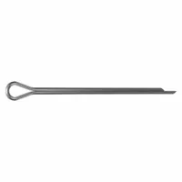 Cotter Pin,1/16 in dia,1.25 in L,PK100: Extended Prong, Inch, 1/16 in Pin Dia, 316, Plain, 100 PK (MPN WWG-062-1250-80)
