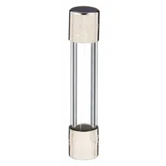 Fast-acting cylindrical fuse rated 800 mA at 250 V AC, with a 1/4 in x 1 1/4 in body. Provides overcurrent protection in industrial equipment, control panels, and power supplies where rapid response to short circuits is required.
