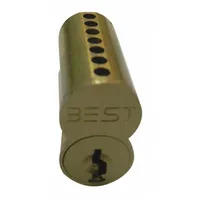 BEST Interchangeable Core Cylinder: Cylindrical, SFIC, Brass (MPN 1C7G1606)
