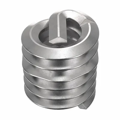 HELI-COIL Helical Insert: Tanged Tang Style, Screw-Locking, #6-32 Thread Size - Screw-Locking Tanged Helical Inserts