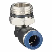 AIGNEP USA Push-Fit Elbow Fitting: 5/16 in OD x 3/8 in Pipe Size, Push-to-Connect x Universal Thread (MPN 85110-05-06)