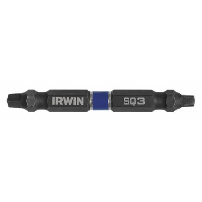 IRWIN Double Ended Driver Bit: Imperial/Metric, Power, S3 – Square Bit Size and Type Side 1 - Double-Ended Driver Bits
