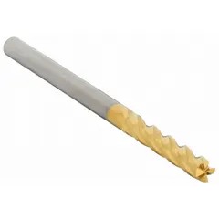 This carbide square end mill is TiN coated for reduced friction and heat. With 4 flutes and a 5/32" diameter, it is suited for general-purpose milling of metals and composites in machining centers and manual mills.