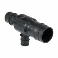 UPONOR Barbed Tee: 1 in ID x 3/4 in ID x 1/2 in ID Size, Barbed x Barbed x Barbed x Barbed, Polymer (MPN Q4751750)