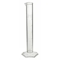 APPROVED VENDOR Graduated Cylinder: Polymethylpentene, 25 mL, 0.8 fl oz, To Contain (TC), Hexagon