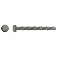 RED HEAD Screw Anchor: 5 in Overall Lg, 1/2 in Dia, Stainless Steel, Plain, External Hex, Hex, 25 PK (MPN SLDT-1250)