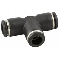 AIGNEP Push-Fit Tee Fitting: 8 mm OD x 6 mm OD x 8 mm OD Size, Fiberglass-Reinforced Nylon (MPN 55230-8-6-8)