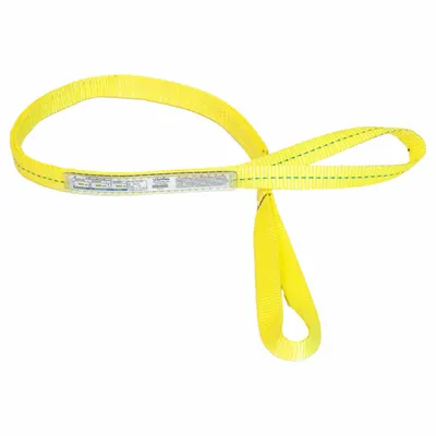 STREN-FLEX Web Sling: Type 4, Polyester, 2 Plies, 8 ft Sling Lg - High-Visibility Polyester Twisted-Eye Web Slings