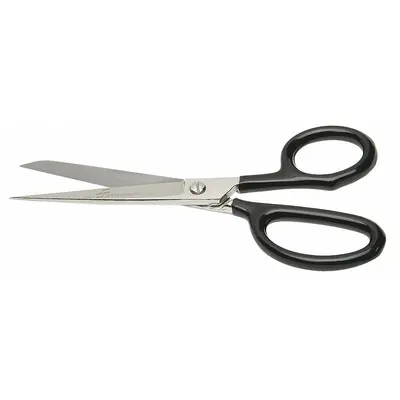ABILITY ONE Scissors: Right-Hand, 7 in Overall Lg, Straight, Steel, Pointed - Plastic-Handle Scissors