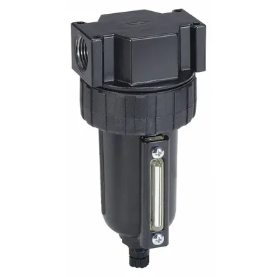 Parker Compressed Air Filter: Particulate, 3/8 in NPT, 5 micron, 80 cfm - Parker FRL Air Filters