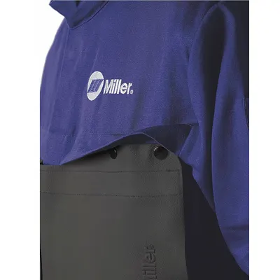 MILLER ELECTRIC Treated Cotton Welding Cape Sleeve & Bibs, 19 In L, 9 In W