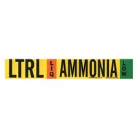 Pipe Marker: LTRL, LIQ, Low, Fits 2 1/2 to 7 7/8 in Pipe O.D., 1 Pipe Markers, Without, English (MPN 90414)