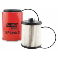 BALDWIN FILTERS Fuel Filter: Spin-On, 4 3/8 in Outside Dia, 1"-14 Thread Size, Cellulose, BF9858 KIT