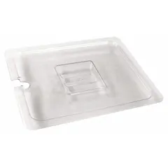 NSF Certified and dishwasher safe, this perforated pan cover fits third-size steam table pans. With a 1/2 in overall depth, it allows drainage while covering food, reducing splatter and retaining heat in commercial foodservice settings.