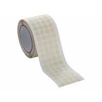 CAPLUGS Anodizing Disc Tape: Disc, 1/2 in Dia, 1 mil Thick, Rubber, Tan, 5,000 PK (MPN SH-20086)