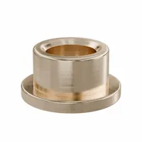 Flanged Sleeve Bearing: Bronze, SAE 841, 1/4 in Bore, 3/8 in OD, 1/4 in Lg, -35°F to 300°F, 10 PK (MPN FF312-B)