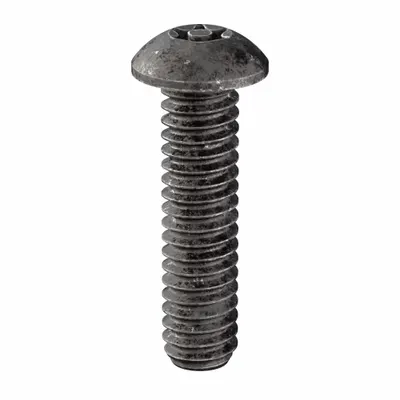TAMPER-PRUF SCREW Tamper Resistant Screw: 1/4"-20 Thread Size, 1 in Lg, Steel, Black Oxide - Button Head Tamper-Resistant Machine Screws