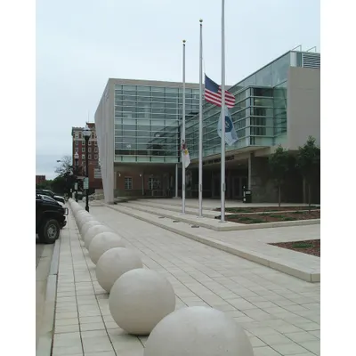 WAUSAU TILE Spherical Decorative Bollard - Spherical Decorative Bollards